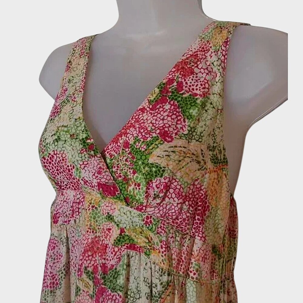 Angie Maxi Sundress Soft Flowy Floral Hi-Low - Small - Picture 3 of 7